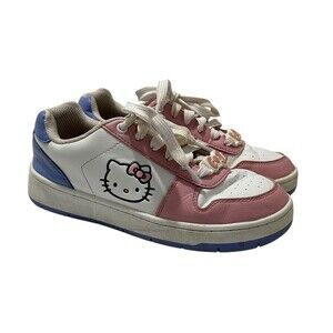 Hello Kitty Women's Sneakers By Sanrio Lavender Pink White Size 7
